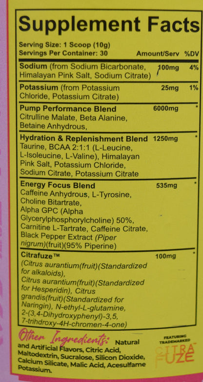 Raze Preworkout Strawberry Lemonade 30 svg