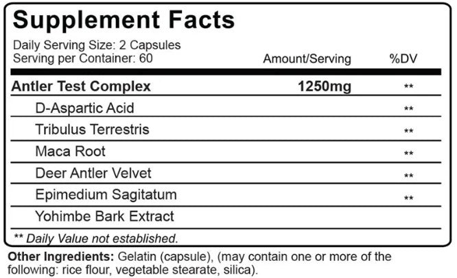 Nutrakey Antler Test 120 Capsules