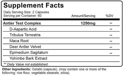 Nutrakey Antler Test 120 Capsules