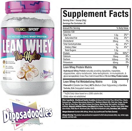 Lean Whey Protein Dipsadoodles by Muscle Sport