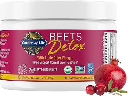 Beets Detox Cranberry Pomegranate Powder by Garden of Life
