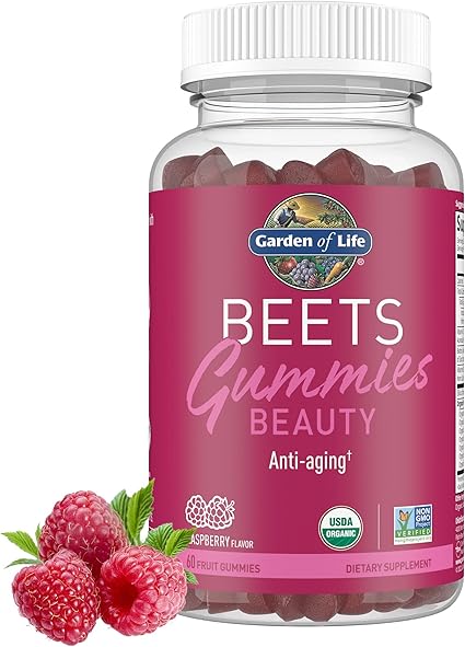 Beets Beauty Raspberry Gummies by Garden of Life