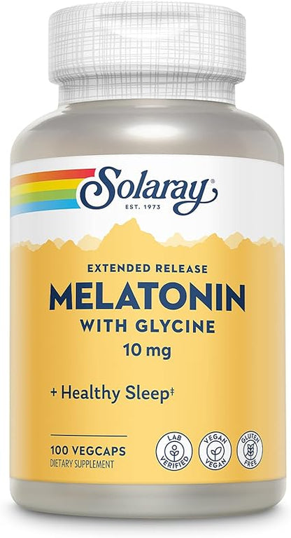 ER Melatonin with Glycine Capsules by Solaray