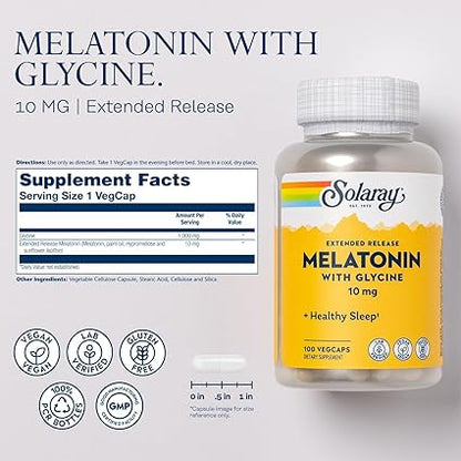 ER Melatonin with Glycine Capsules by Solaray