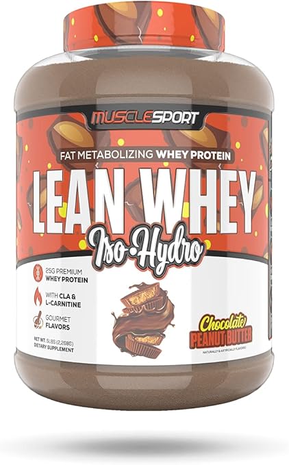 Lean Whey Protein 5lb Chocolate Peanut Butter by Muscle Sport