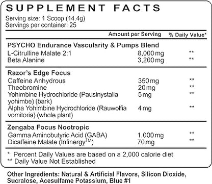 Edge of Insanity Preworkout Spiked Punch by Psycho Pharma