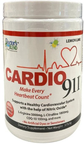 Cardio 911 Lemon Lime Powder by Doctor's Blend