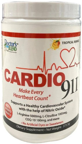 Cardio 911 Tropical Mango Powder by Doctor's Blend
