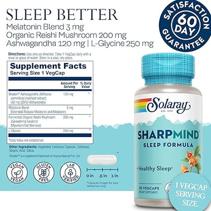 Sharpmind Sleep Formula Capsules by Solaray