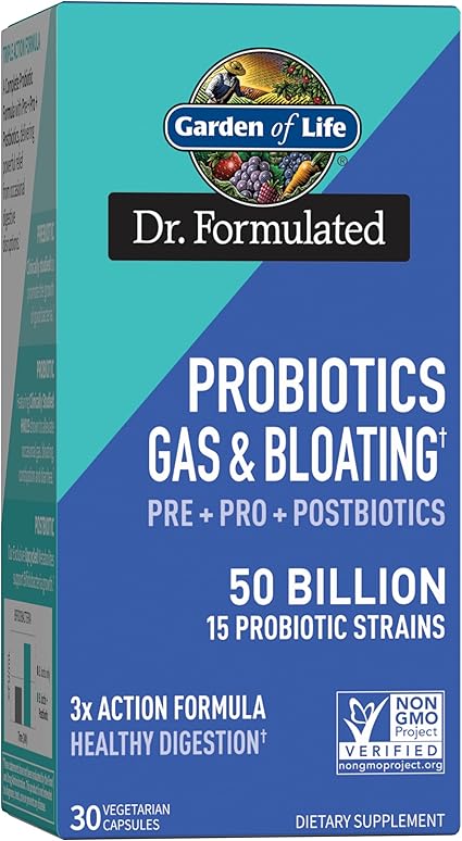 Probiotics Gas & Bloating Capsules by Garden of Life