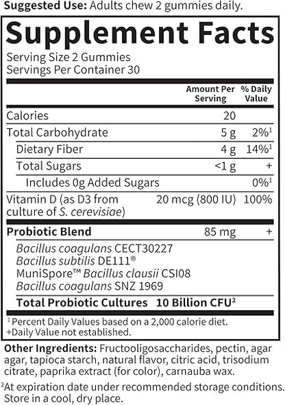 Probiotics Gummy 10 Billion Gummies by Garden of Life