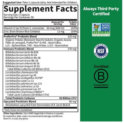 Probiotics Immune Capsules by Garden of Life