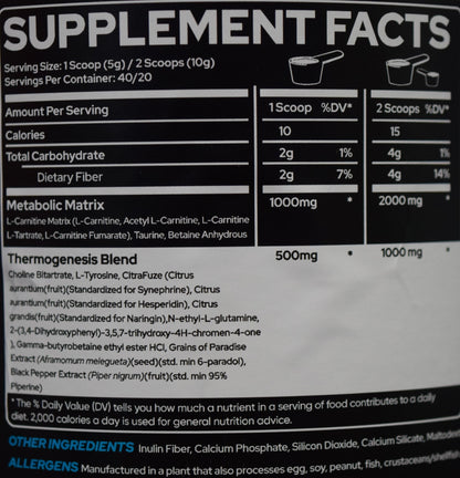 Heat Thermo Unflavored Powder