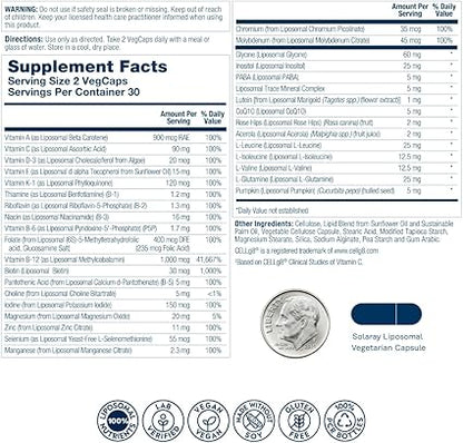 Liposomal Multivitamin Capsules for Men by Solaray