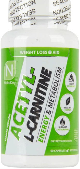 Acetyl L Carnitine 1000mg Capsules by Nutrakey