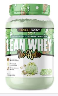 Lean Whey Protein Pistachio Ice Cream by Muscle Sport