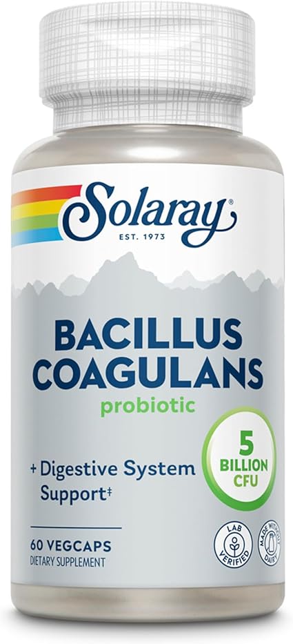 Bacillus Coagulans Probiotic Capsules by Solaray