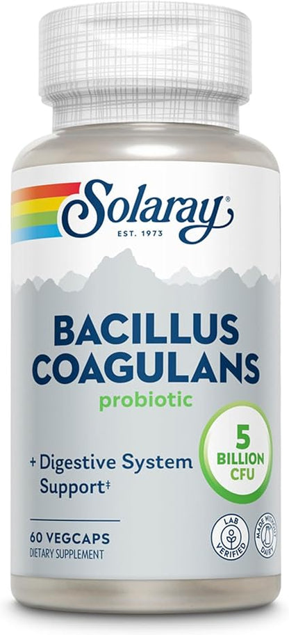 Bacillus Coagulans Probiotic Capsules by Solaray