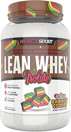 Lean Whey Protein Italian Rainbow Cookie by Muscle Sport