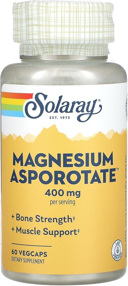 Magnesium Asporotate 400mg Capsules by Solaray
