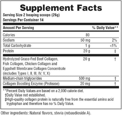 Collagen Peptides Vanilla Powder by Nature's Plus