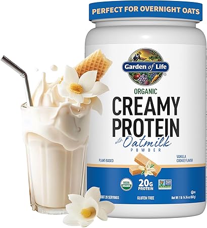 Organic Creamy Oatmilk Protein Powder Vanilla Cookie by Garden of Life
