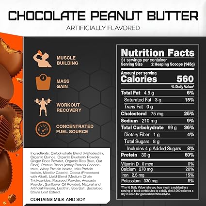 Clean Gainer Chocolate Peanut Butter by Rivalus