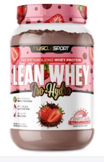 Lean Whey Protein Chocolate Dipped Strawberry by Muscle Sport
