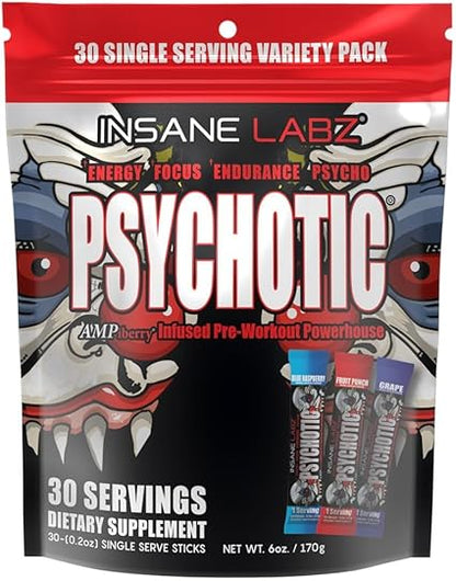 Psychotic PreWorkout Variety Packets by Insane Labz
