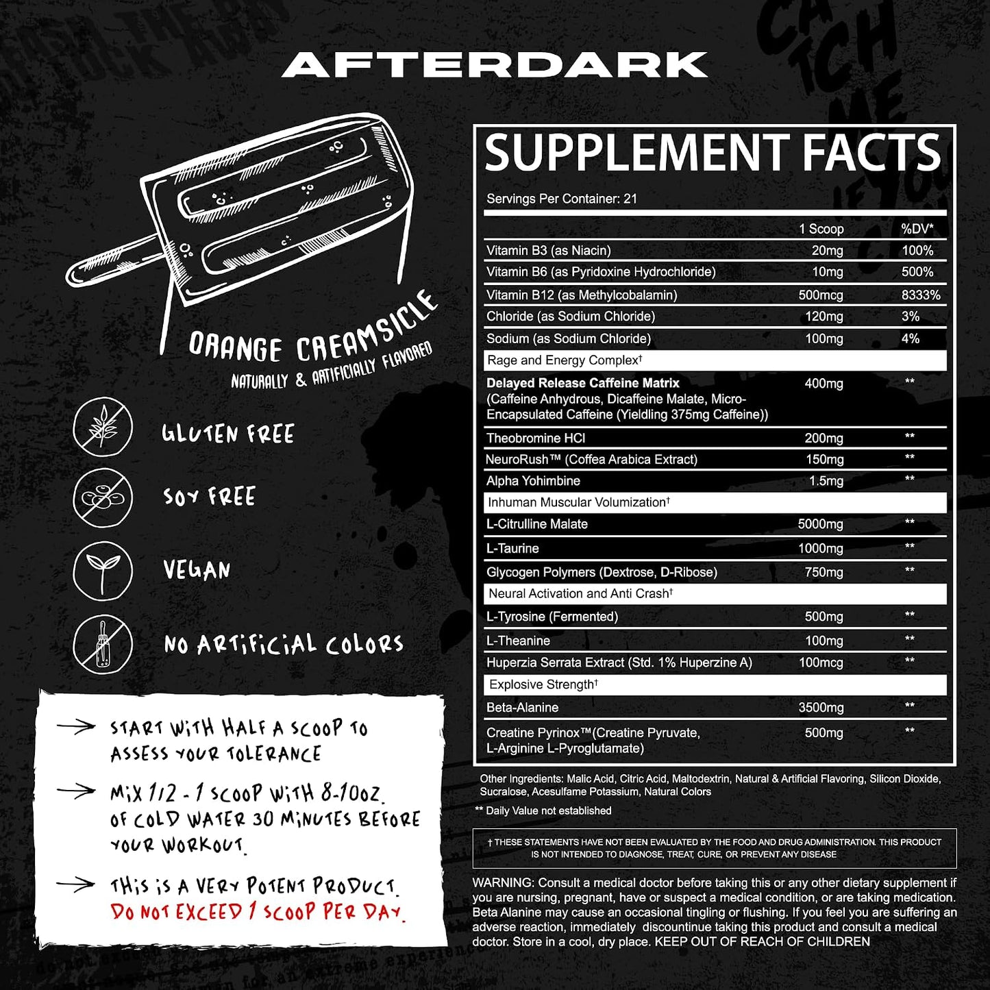 InHuman Preworkout Orange Cream by Afterdark