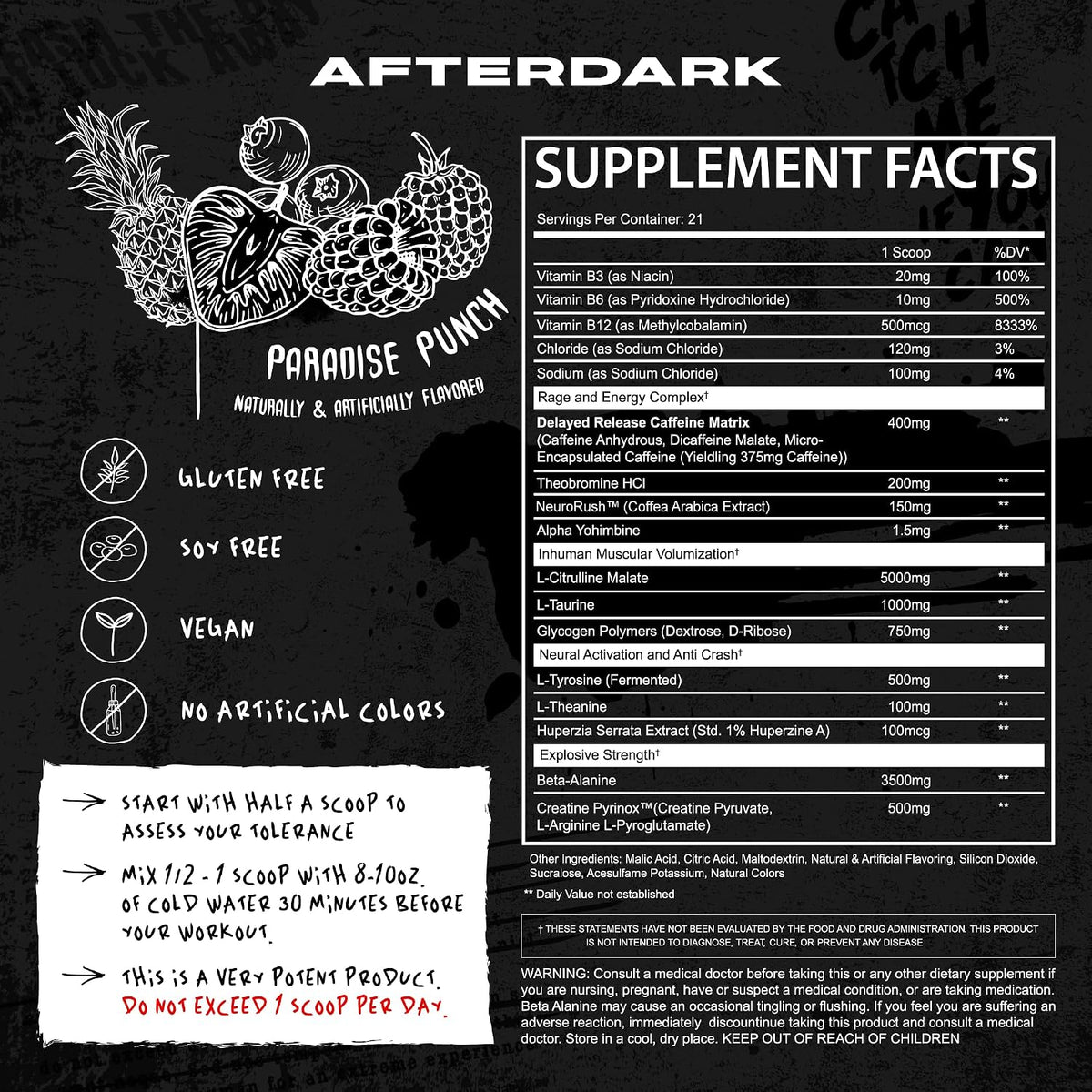 InHuman Preworkout Paradise Punch by Afterdark