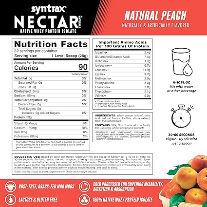 Nectar Natural Protein Peach by Syntrax