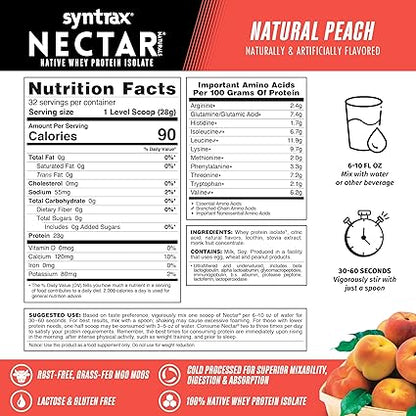 Nectar Natural Protein Peach by Syntrax