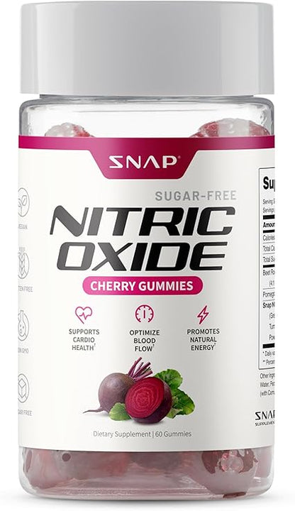 Nitric Oxide Cherry Gummies by Snap Supplements