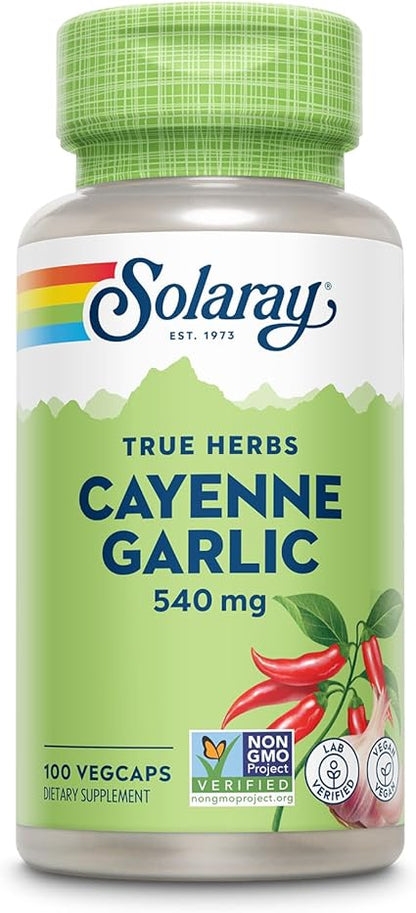 Cayenne Garlic Capsules by Solaray