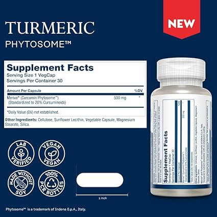 Turmeric Phytosome Capsules by Solaray
