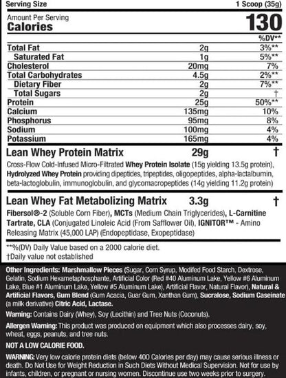 Lean Whey Protein 5lb Lean Charms by Muscle Sport