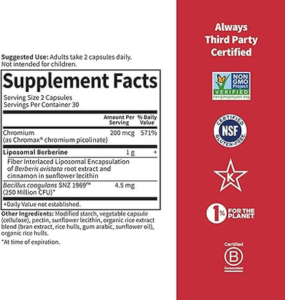 Liposomal Berberine Capsules by Garden of Life