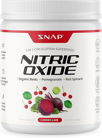 Nitric Oxide Beets Cherry Lime Powder by Snap Supplements