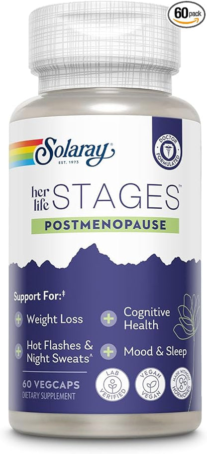 Her Life Stages Post Menopause Capsules by Solaray