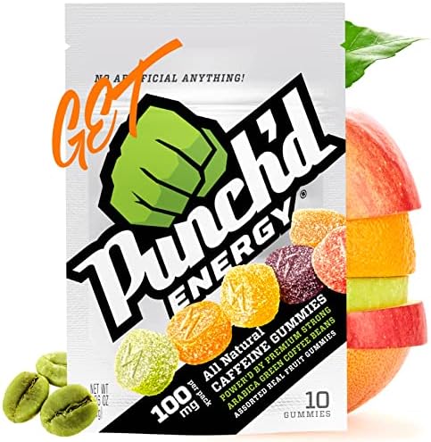 Punch'd Energy Caffeine Gummies 10ct Bag
