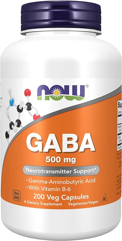 GABA 500mg Veg Capsules by Now