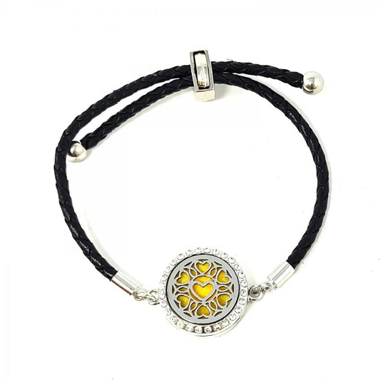 Aromatherapy Bracelet with Locket with Heart Design