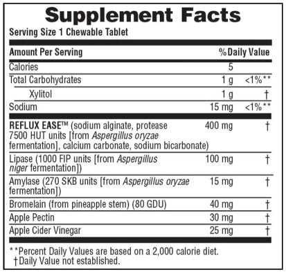 Reflux Ease Chewable Vanilla by Nature's Plus