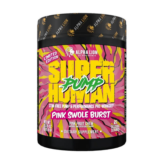 Super Human Pump Pink Swole Burst by Alpha Lion