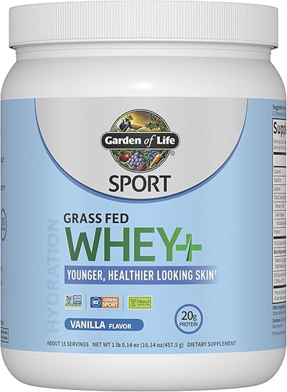 Grass Fed Whey + Skin Rejuvinating Blend Vanilla by Garden of Life