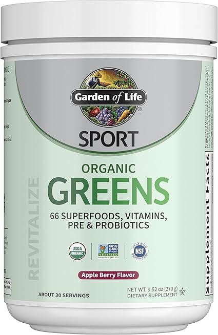 Organic Greens Apple Berry Powder by Garden of Life