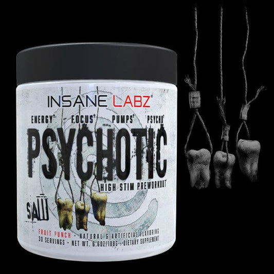 Psychotic Saw Preworkout Blue Raspberry by Insane Labz