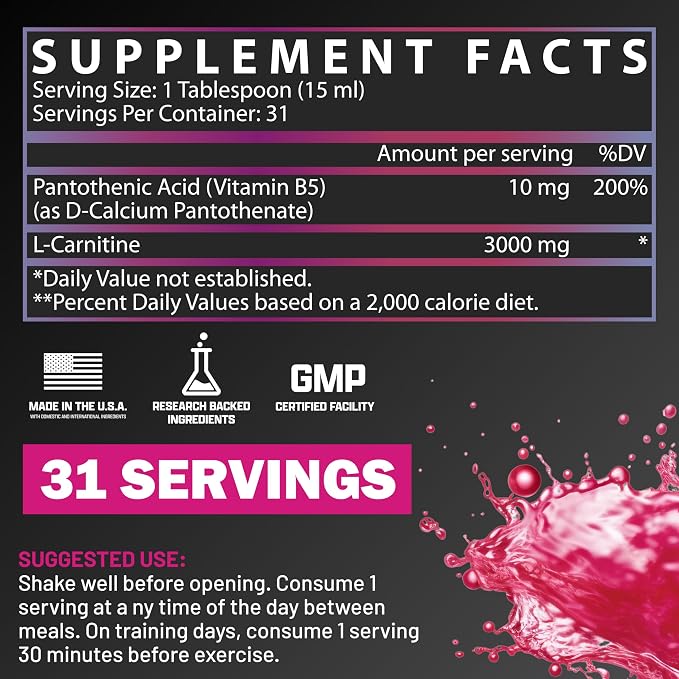 L-Carnitine Liquid 3000 Berry Blast by Nutrex