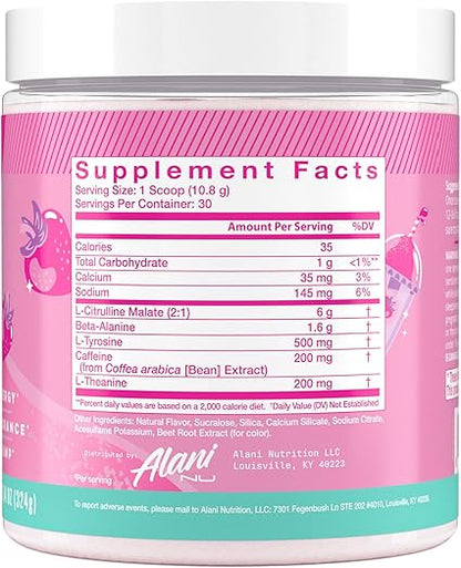 Alani Preworkout Pink Slush by Alani Nu